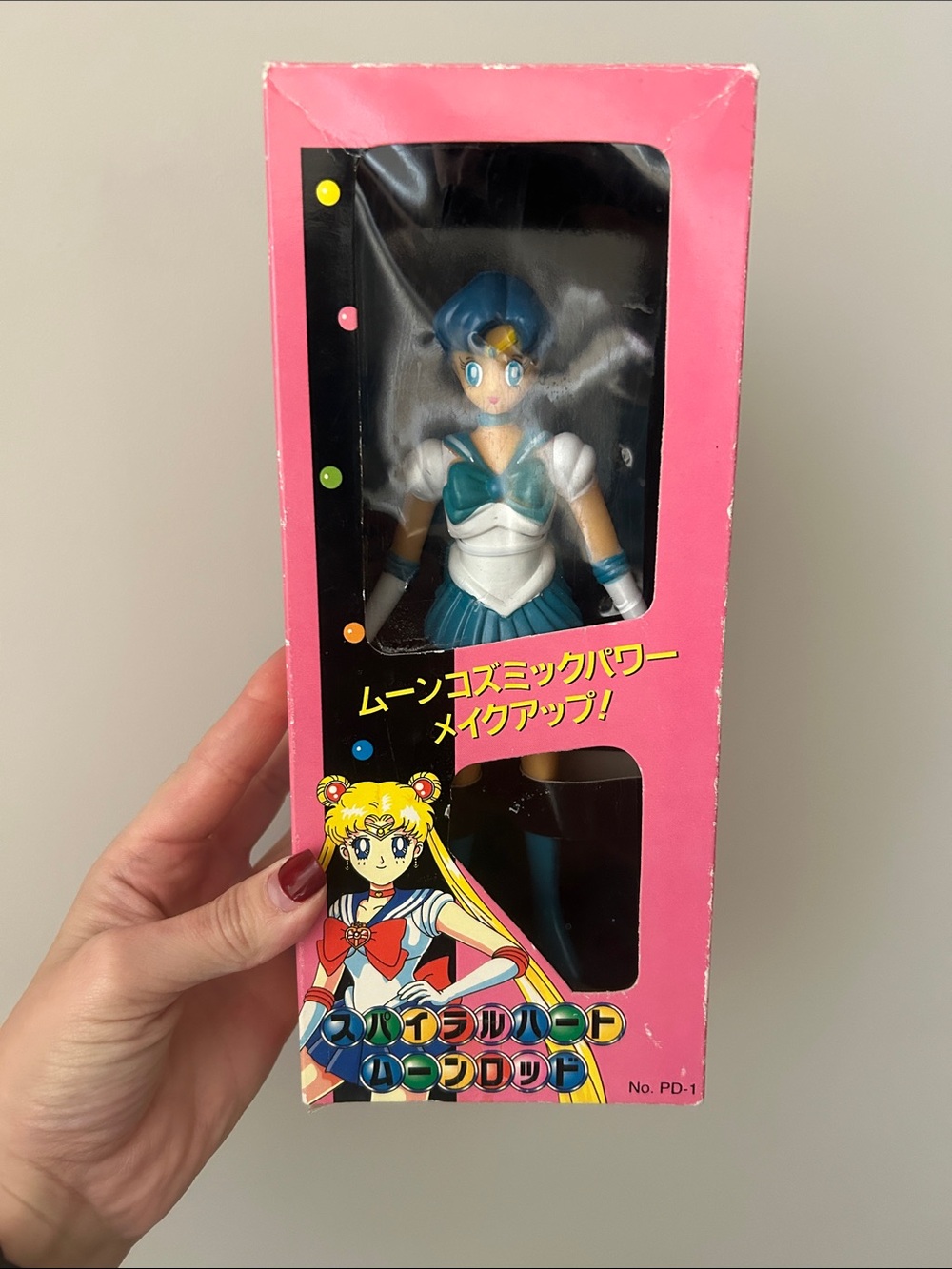 Vintage 1990s Sailor Mercury Blue & White Anime Figure sailor moon NEW